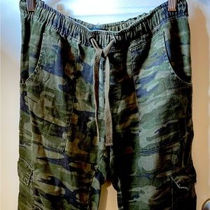 Sanctuary x Anthropologie utility camo pants